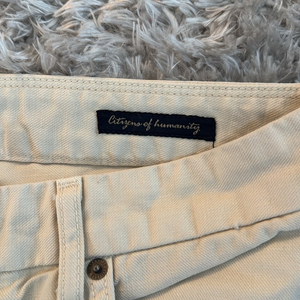Citizens of Humanity Cream Flare Jeans - Picture 2 of 12